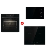 Комплект Встраиваемая микроволновая печь Gorenje BM235G1SYB + Встраиваемый духовой шкаф Gorenje BSA6737E15BG + Индукционная поверхность Gorenje GI6401BSCE 