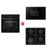Комплект Встраиваемая микроволновая печь Gorenje BM201M2BG + Встраиваемый духовой шкаф Gorenje BOS6737E06B + Встраиваемая варочная панель Газ Gorenje GTW641BHF 