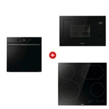 Комплект Встраиваемая микроволновая печь Gorenje BM251M2BG + Стеклокерамическая варочная панель Gorenje ECT646BSCE + Встраиваемый духовой шкаф Gorenje BOS6737E05DBG 