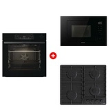 Комплект Встраиваемая микроволновая печь Gorenje BM201M2BG + Встраиваемый духовой шкаф Gorenje BSA6737E15BG + Встраиваемая варочная панель Gorenje G641BHF 
