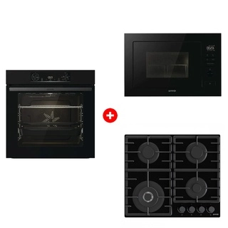 Комплект Встраиваемая микроволновая печь Gorenje BM251M2BG + Встраиваемый духовой шкаф Gorenje BOS6737E06B + Встраиваемая варочная панель Газ Gorenje GTW641BHF 