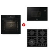 Комплект Встраиваемая микроволновая печь Gorenje BM251M2BG + Встраиваемый духовой шкаф Gorenje BSA6737E15BG + Встраиваемая варочная панель Газ Gorenje GTW641BHF 