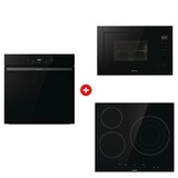 Жиынтық Встраиваемая микроволновая печь Gorenje BM251M2BG + Стеклокерамическая варочная панель Gorenje ECT632BSCE + Духовой шкаф Gorenje BOS6737E20FBG 
