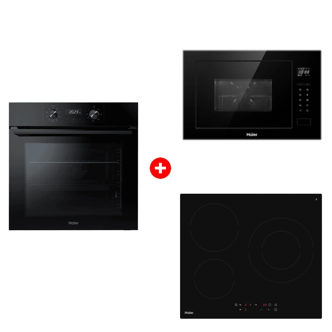 Комплект Haier HMX-BTG259B + Haier HHK-C63NDB + Haier HOQ-K2ANN3GB 