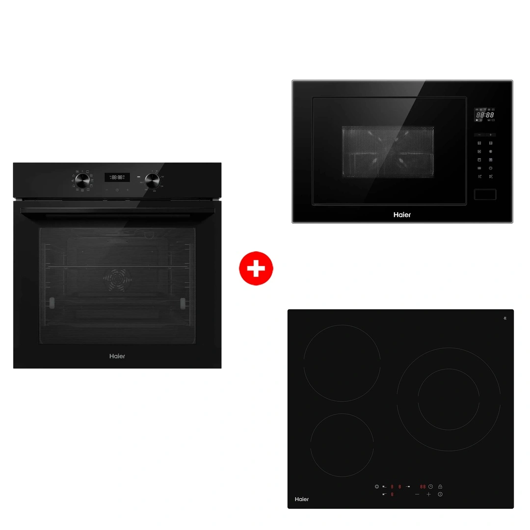 Комплект Haier HMX-BTG259B + Haier HHK-C63NDB + Haier HOQ-R2ARN3GB 