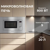Встраиваемая микроволновая печь Hansa AMG20IFH - фото 2