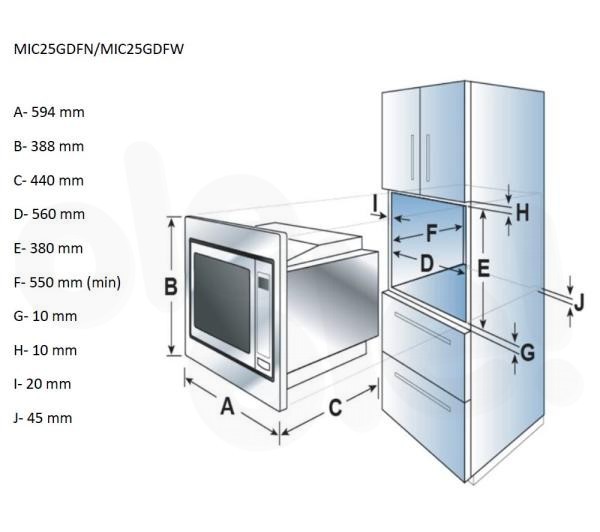 Комплект Встраиваемая микроволновая печь Candy MICG25GDFN + Набор посуды ARG Master Chef 602-1 12 пр.  - фото 3