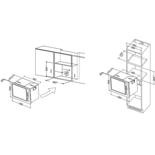 Встраиваемая микроволновая печь Hotpoint-Ariston MWHA 122.1 X