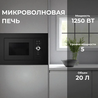 Встраиваемая микроволновая печь ARG M20BLGR - фото 3