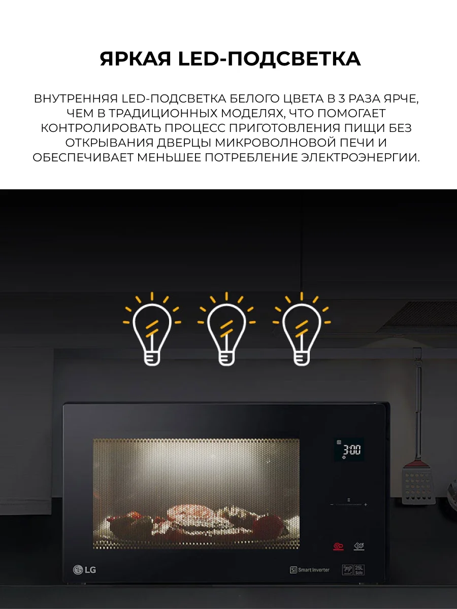 СВЧ-печь LG MW23W35GIB - фото 3