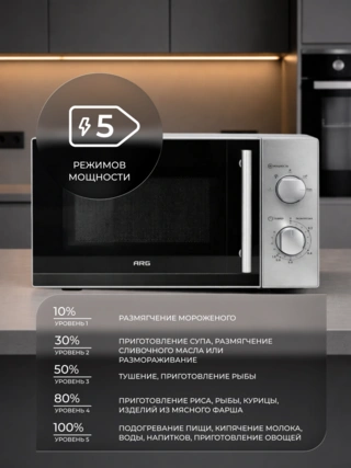 Микроволновая печь ARG MS-2013SS - фото 6