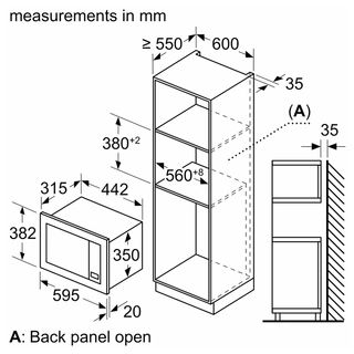 Встраиваемая микроволновая печь Bosch BFL623MW3
