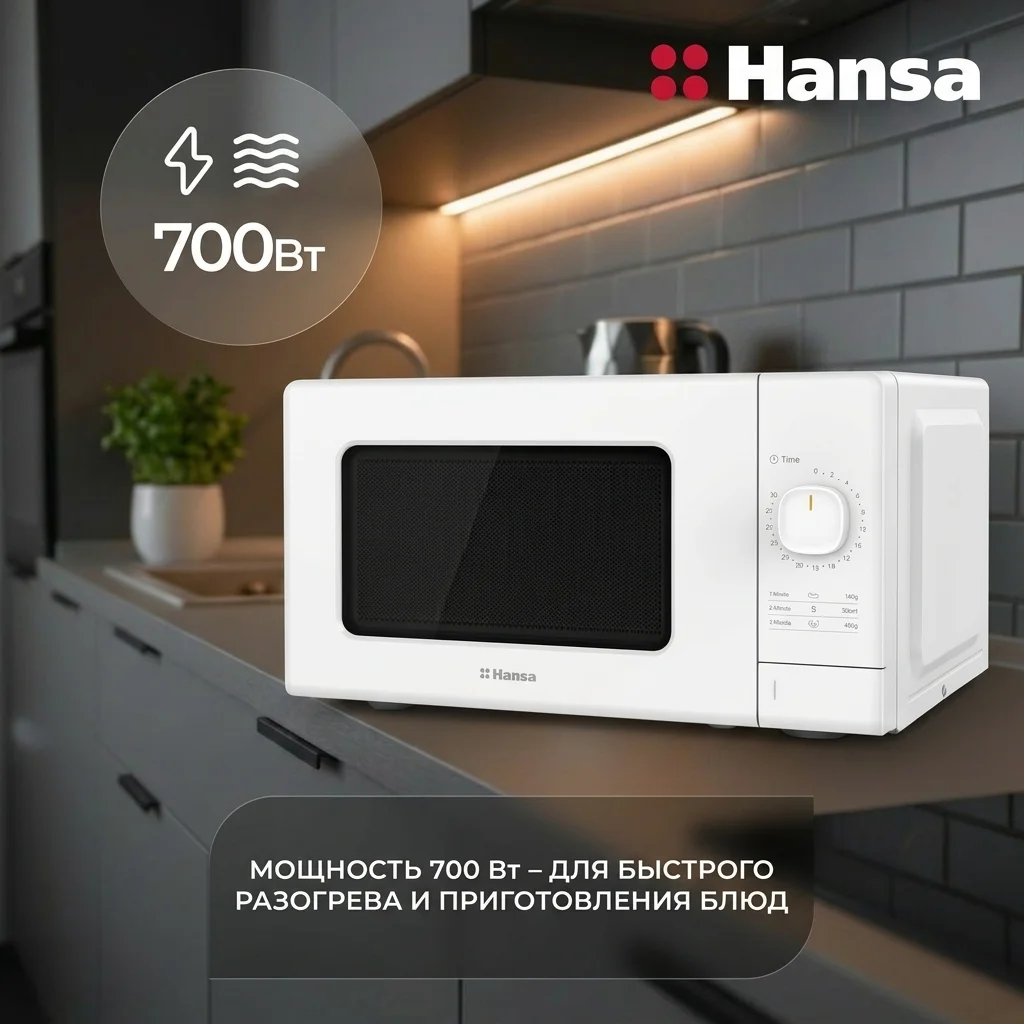СВЧ-печь Hansa AMGF20M2WH - фото 7