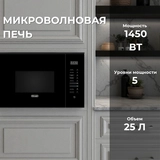 Встраиваемая микроволновая печь Delonghi DMO 25NB ROMA - фото 2