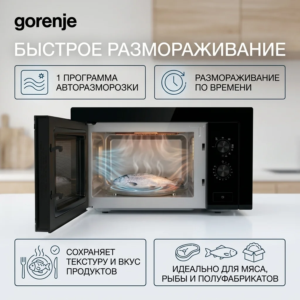 Встраиваемая микроволновая печь Gorenje BM201EG1BG - фото 11