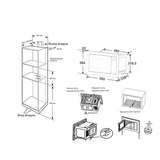 Встраиваемая микроволновая печь Candy CMXBTG218B - фото 5