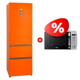 Жиынтық Haier микротолқынды пеші HMB-DM208SA + Haier тоңазытқышы A2F635COMV 