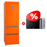 Жиынтық Haier микротолқынды пеші HMB-MM207SA + Haier тоңазытқышы A2F635COMV 