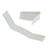 Клип-лента в нарезке, загнутая, белый, 5  - фото 3