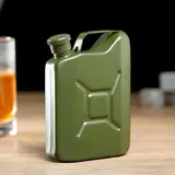 Фляжка "Канистра", 120 мл, тёмно-зелёная, 10х7х2,5 см  - фото 2