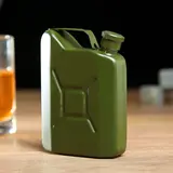 Фляжка "Канистра", 120 мл, тёмно-зелёная, 10х7х2,5 см  - фото 3