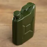 Фляжка "Канистра", 120 мл, тёмно-зелёная, 10х7х2,5 см 