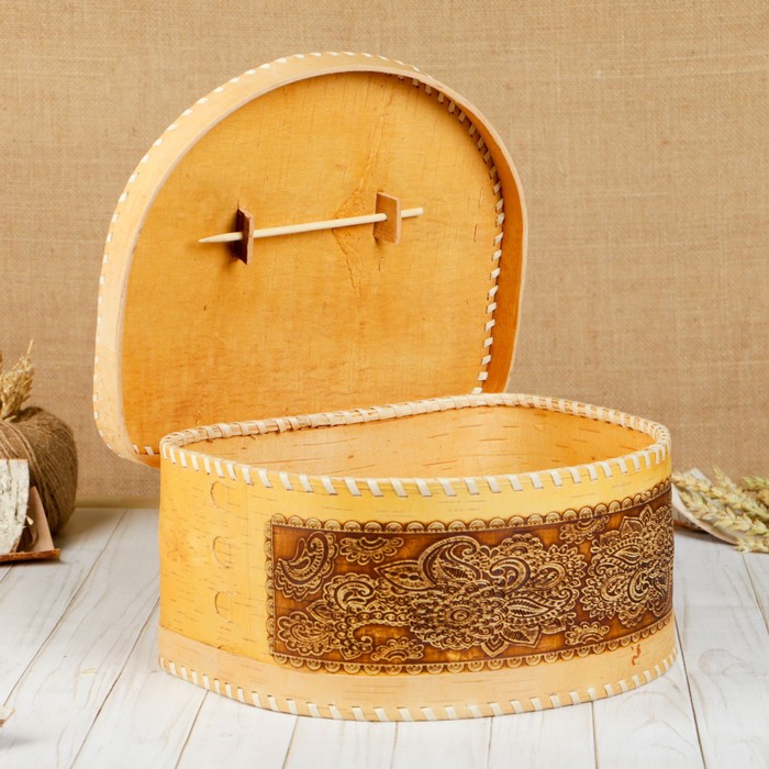 Хлебница «Фея», 30×26×13 см, береста 