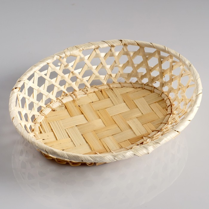 Сухарница «Плетёнка», 20×24×5 см, бамбук 