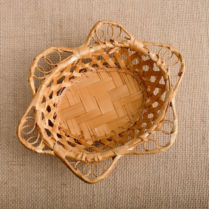 Хлебница «Плетёнка», 21×17×4,5 см, бамбук 