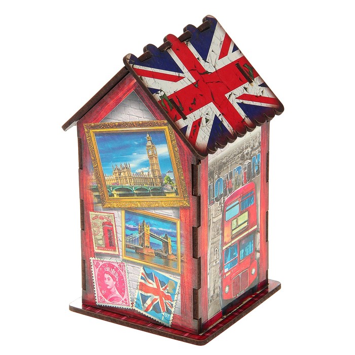 Чайный домик "Английский стиль", 9,8×9,8×17,4 см 