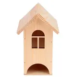 Қатты қарағайдан жасалған шай үйі, табиғи, 9, 5х9, 5х18см  - фото 3