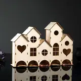 Заготовка для декупажа"Чайный домик низкий пятикомнатный" 43 х 29 х 10 