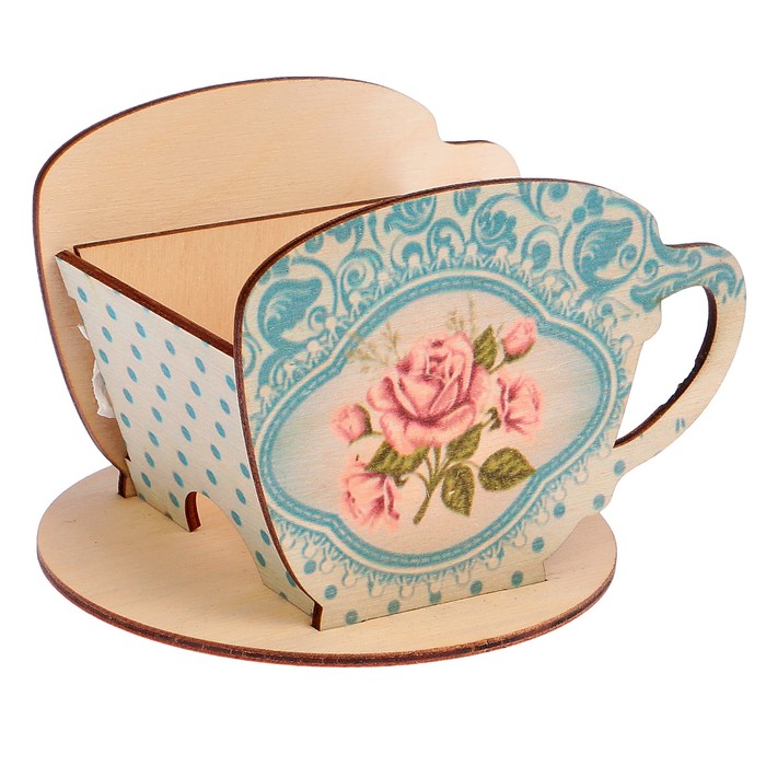 Чайный домик "Чашка с розами" 8х8,5х9см 