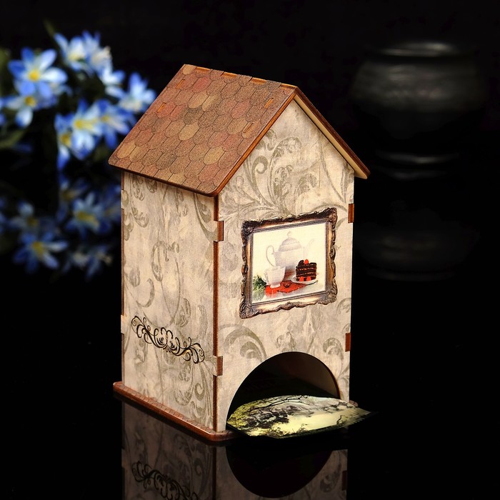 Чайный домик "Натюрморт" с УФ-печатью, 8,5х9,5х16см 