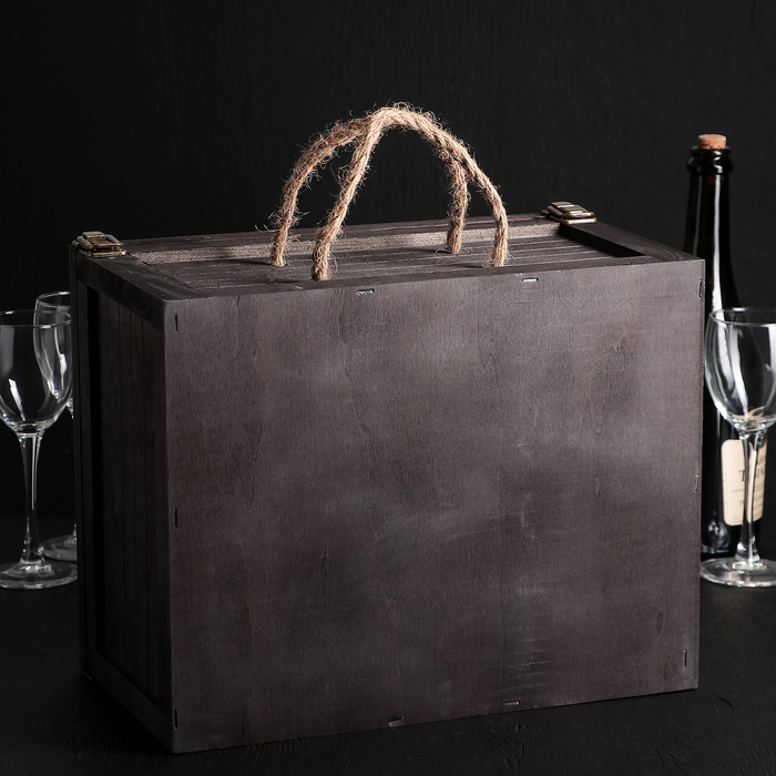 Ящик для хранения вина 35×27×17 см "Карибы ", на 6 бутылок