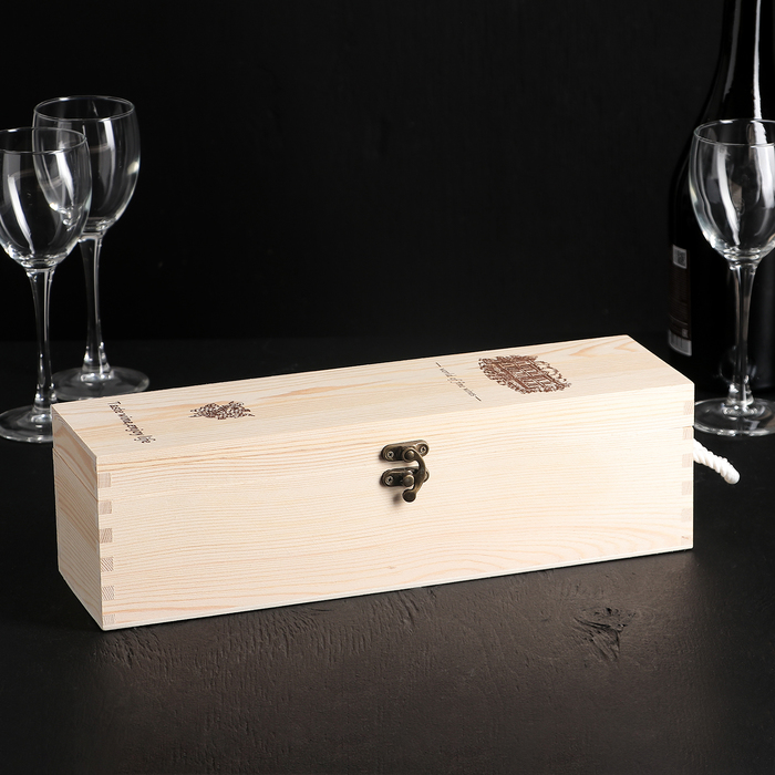 Ящик для хранения вина 35×10 см "Ливорно", на 1 бутылку