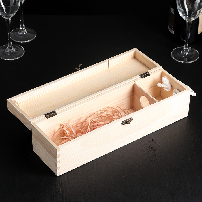Ящик для хранения вина 35×10 см "Ливорно", на 1 бутылку