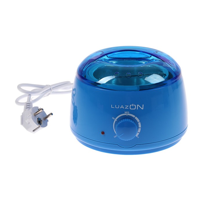Воскоплав баночный электрический LuazON LVPL-01, 100 Вт, 400 г, регул. темп, синий 