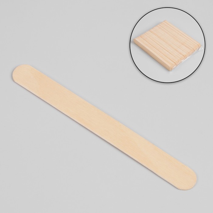 Шпатель для депиляции, деревянный, 14 × 1,5 