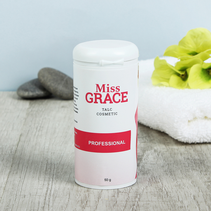 Тальк косметический Miss Grace Professional для депиляции, 50 г 
