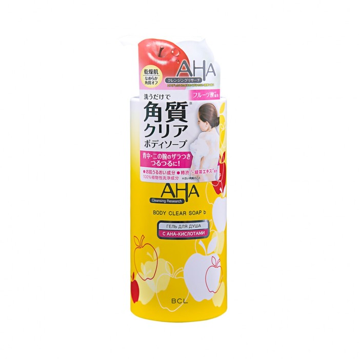 Гель для душа для сухой и чувствительной кожи AHA Body Soap, с фруктовыми кислотами, 400 мл 