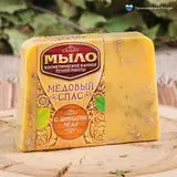 Косметическое мыло в баню "Медовый спас", ручная работа 