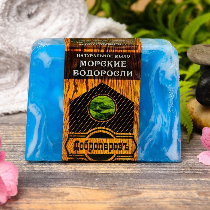 Натуральное мыло для бани и сауны "Морские водоросли" 100гр 
