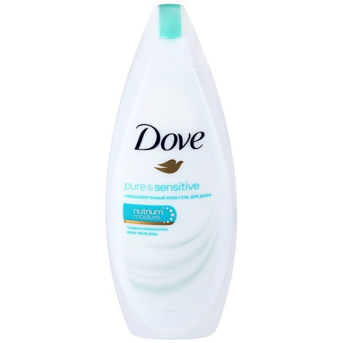 Крем-гель для душа Dove для чувствительной кожи, гипоаллергенный, 250 мл 