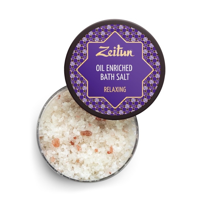 Ароматическая соль для ванн Zeitun «Антистресс», с маслами эвкалипта, лаванды и можжевельника, 250 г 