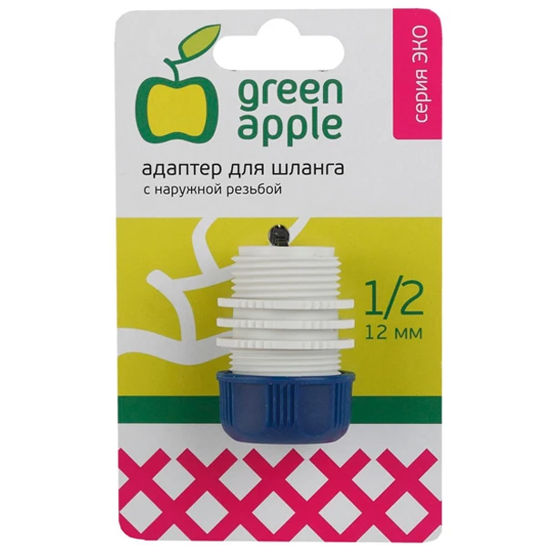 Адаптер для шланга Green Apple ЕСО GAEA20-11 12мм (1/2) с наружной резьбой  - фото 2
