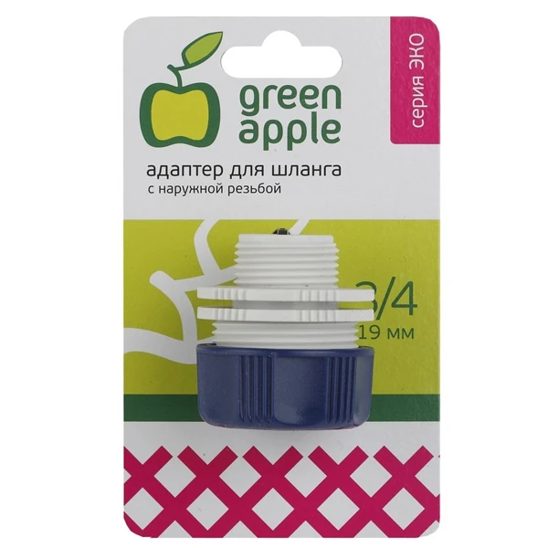 Адаптер для шланга Green Apple ЕСО GAEA20-12 19 мм (3/4) с наружной резьбой - фото 2