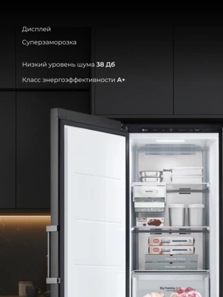 Морозильная камера LG Objet Collection Multi Air Flow GC-B404FEQM - фото 4