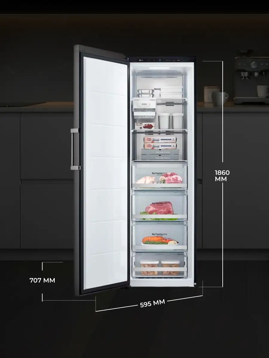 Морозильная камера LG Objet Collection Multi Air Flow GC-B404FAQM - фото 8