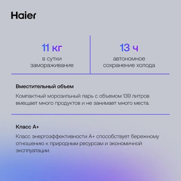 Морозильный ларь Haier HCE150R - фото 6